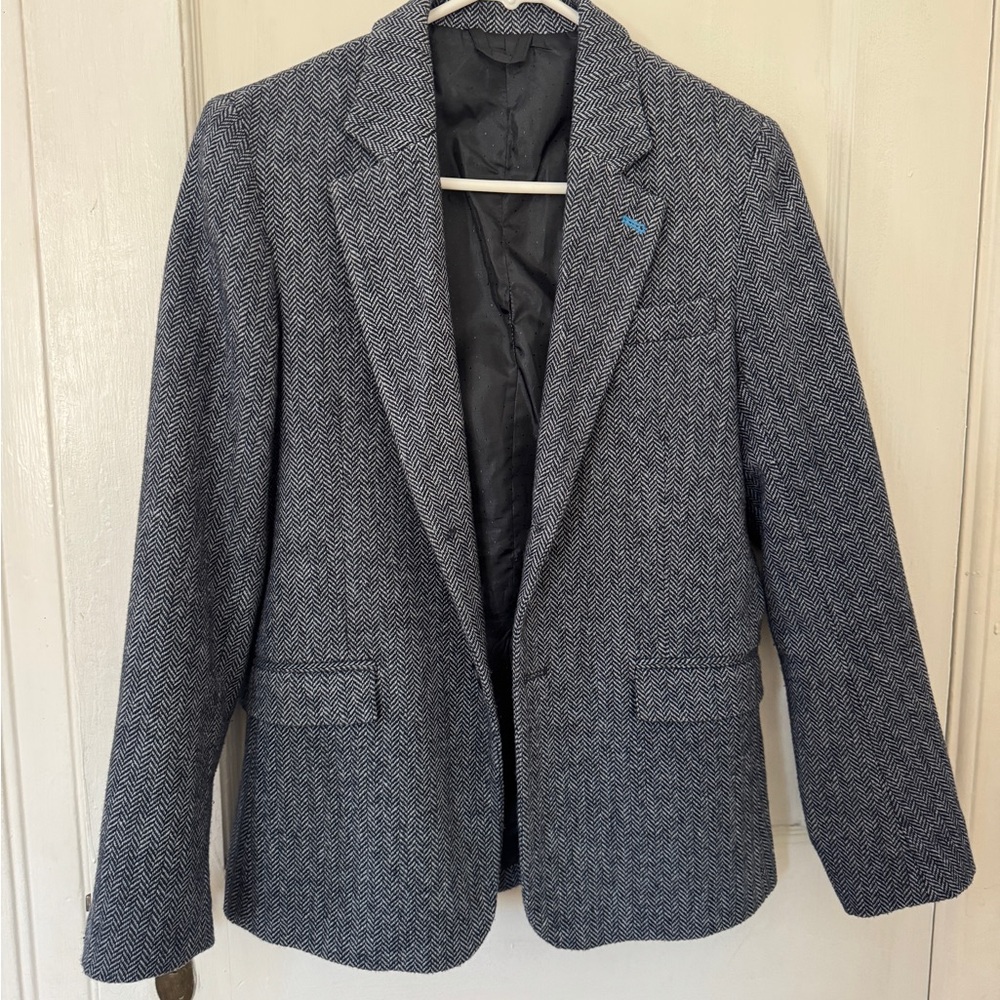 Kirrin Finch Charcoal Herringbone Blazer